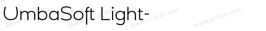 UmbaSoft Light字体转换 UmbaSoft Light字体转换